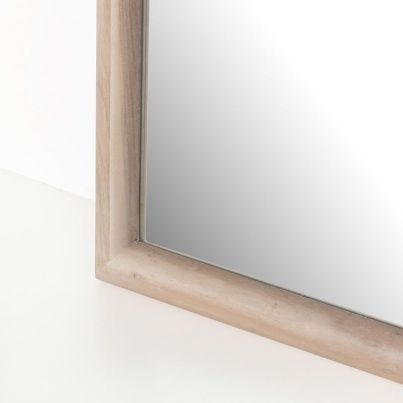 Romy White Washed Acacia Floor Mirror 38" x 77" - image 2 of 4