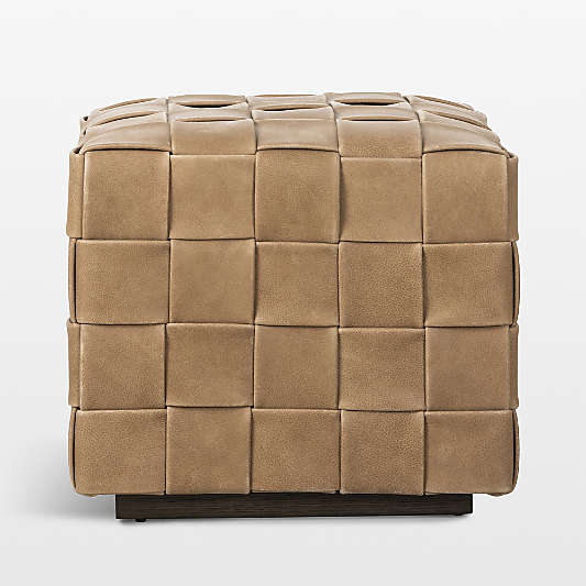 Ronan Leather Ottoman