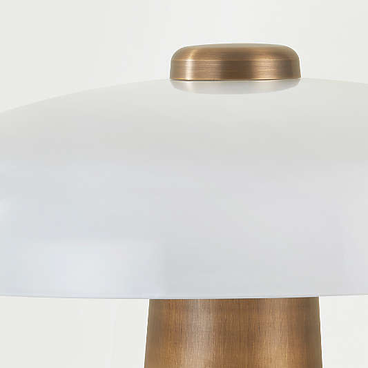Ronda Metal Table Lamp with White Shade