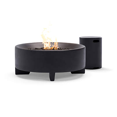 Neighbor ™ Rook Charcoal Propane Fire Table