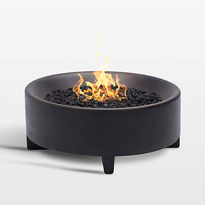 Neighbor ™ Rook Round Charcoal Natural Gas Fire Table