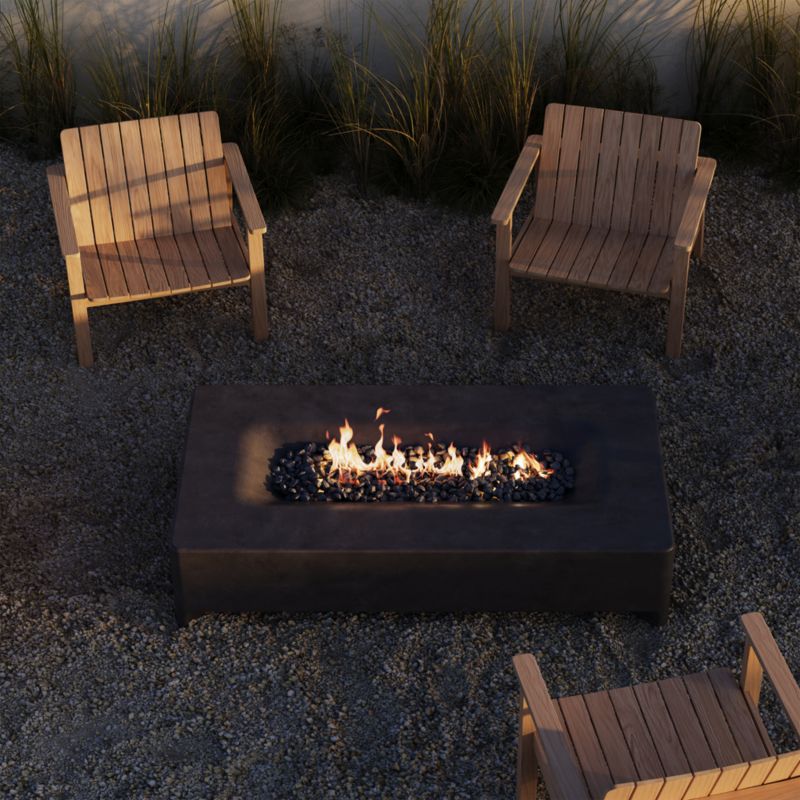 Neighbor ™ Rook Rectangle Charcoal Liquid Propane Table - image 1 of 7