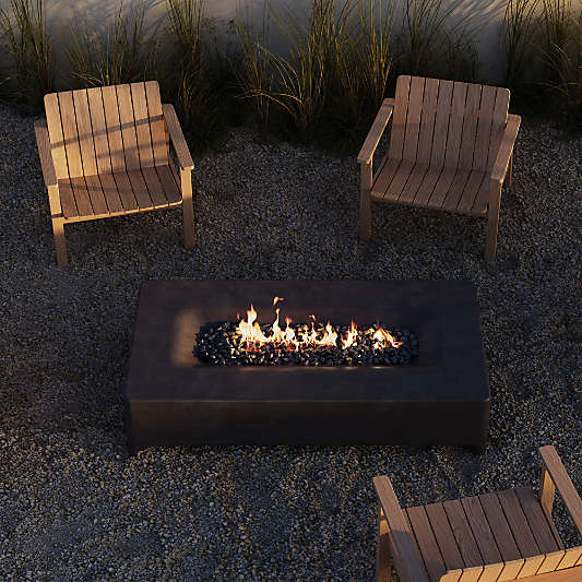 Neighbor ™ Rook Rectangle Charcoal Liquid Propane Table