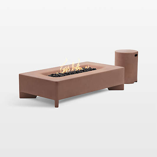 Neighbor ™ Rook Rectangle Canyon Liquid Propane Fire Table