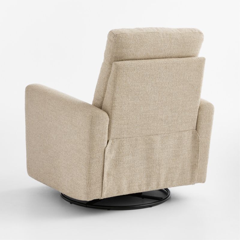 Rory Oatmeal Swivel Glider Power Recliner Nursery Chair - image 3 of 8