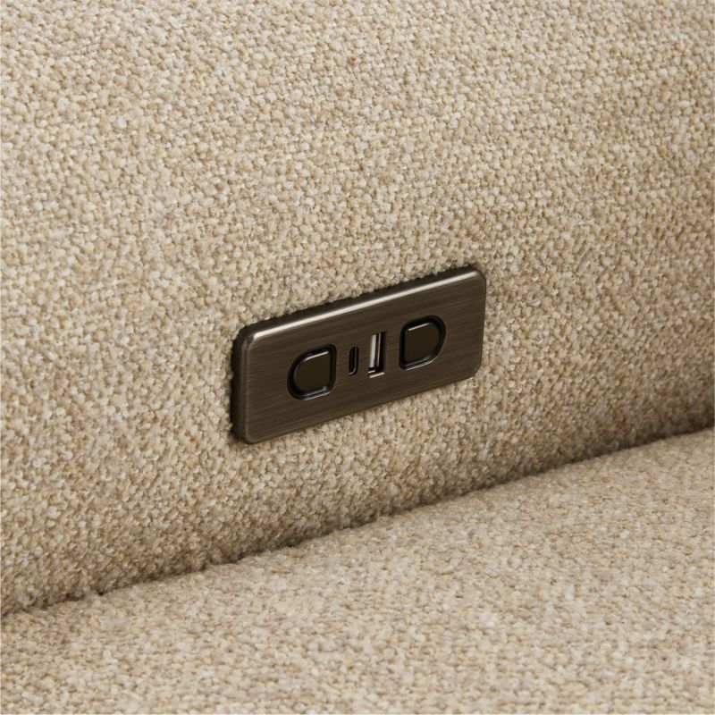 Rory Oatmeal Swivel Glider Power Recliner Nursery Chair - image 7 of 8