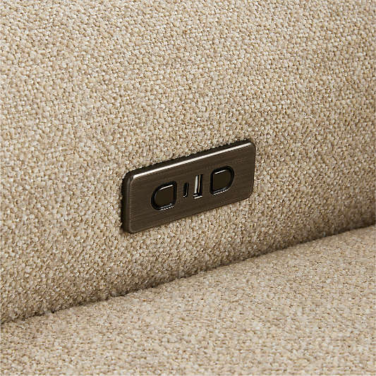Rory Oatmeal Swivel Glider Power Recliner Nursery Chair