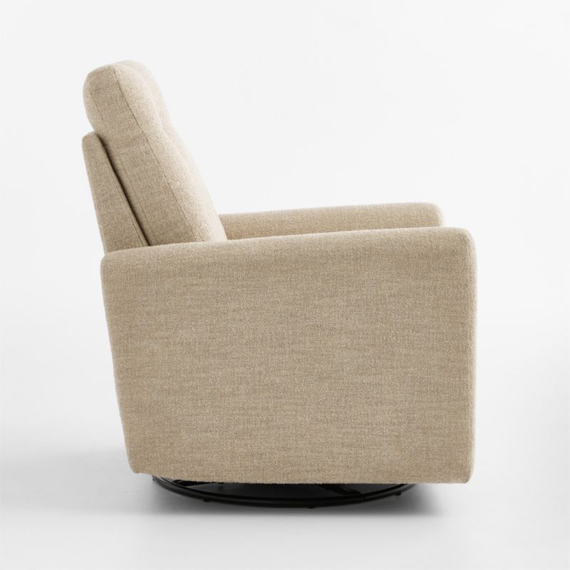 Rory Oatmeal Swivel Glider Power Recliner Nursery Chair - image 4 of 8