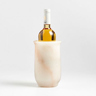 View Rosa Alabaster White Wine Cooler by Athena Calderone details