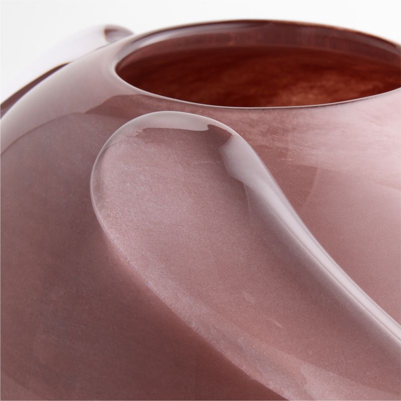 Rose Tinted Round Glass Vase 9" by Laura Harrier and Tiffany Howell - image 2 of 4