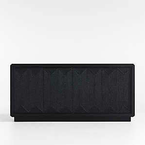 Crate & Barrel Geneva Black Wood Sideboard look-alike from