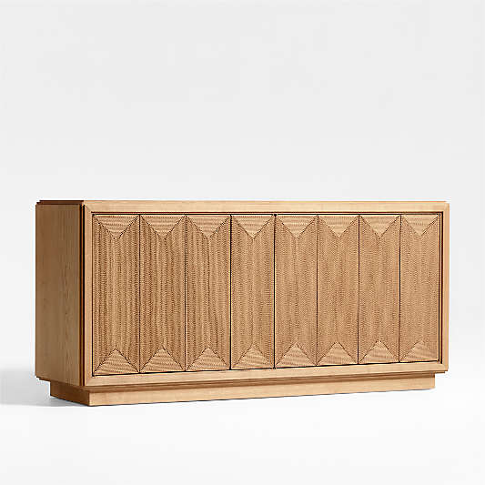 Roseau Natural Wood Sideboard Cabinet