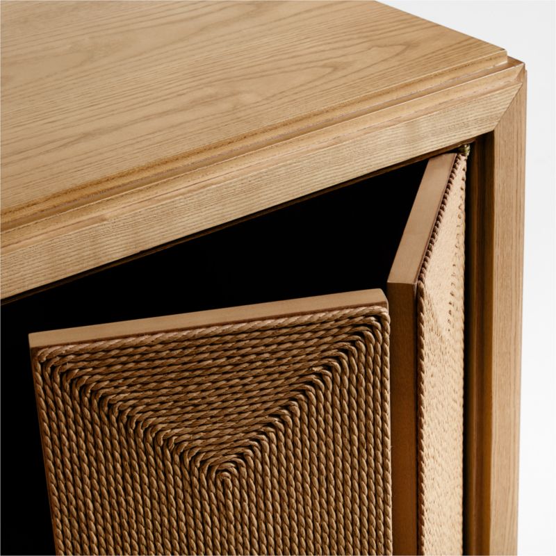 Roseau Natural Wood Sideboard Cabinet - image 10 of 11