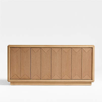 Roseau Natural Wood Sideboard Cabinet