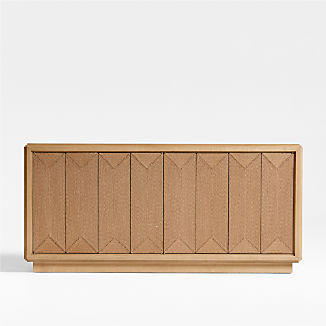 Roseau Natural Wood Sideboard Cabinet