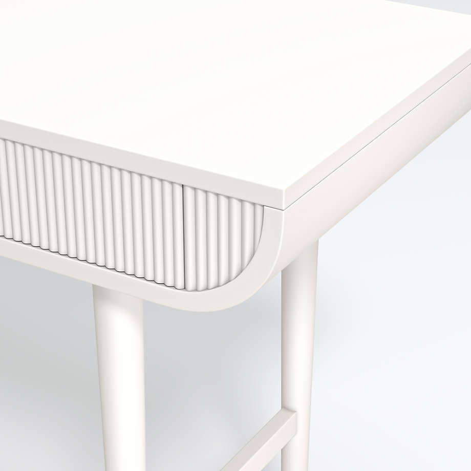 Roselle White Wood Desk With Vanity Mirror Crate Kids Roselle White Wood Desk With Vanity Mirror Crate Kids