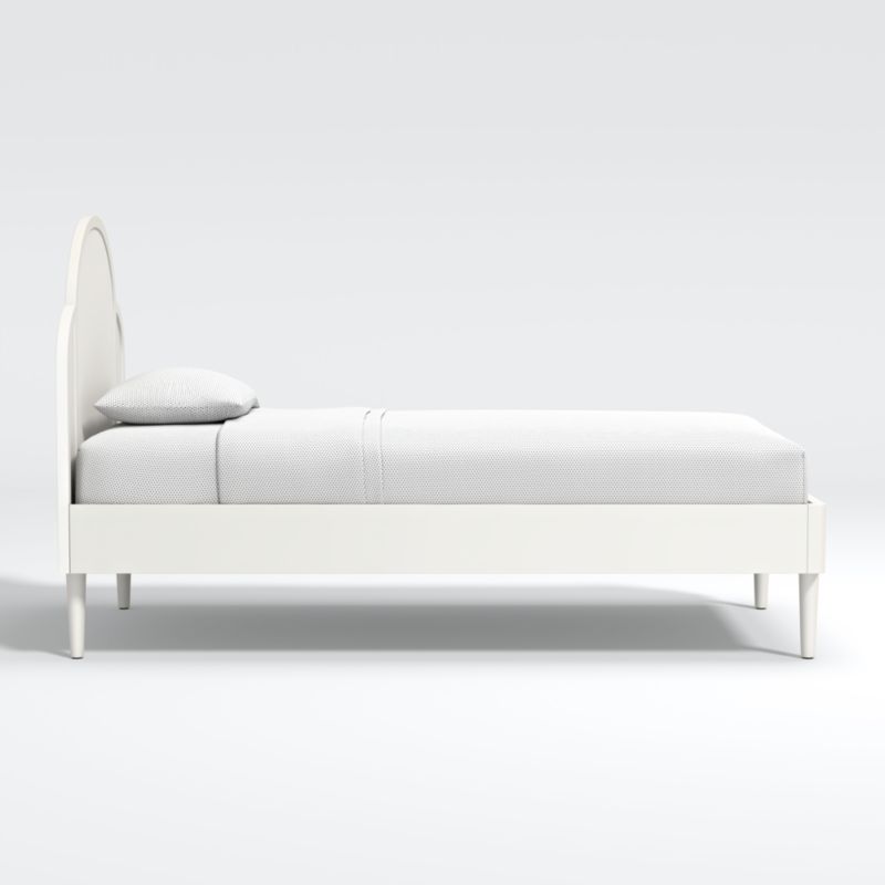 Roselle Kids Twin White Wood Bed