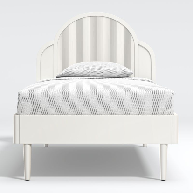 Roselle Kids Twin White Wood Bed