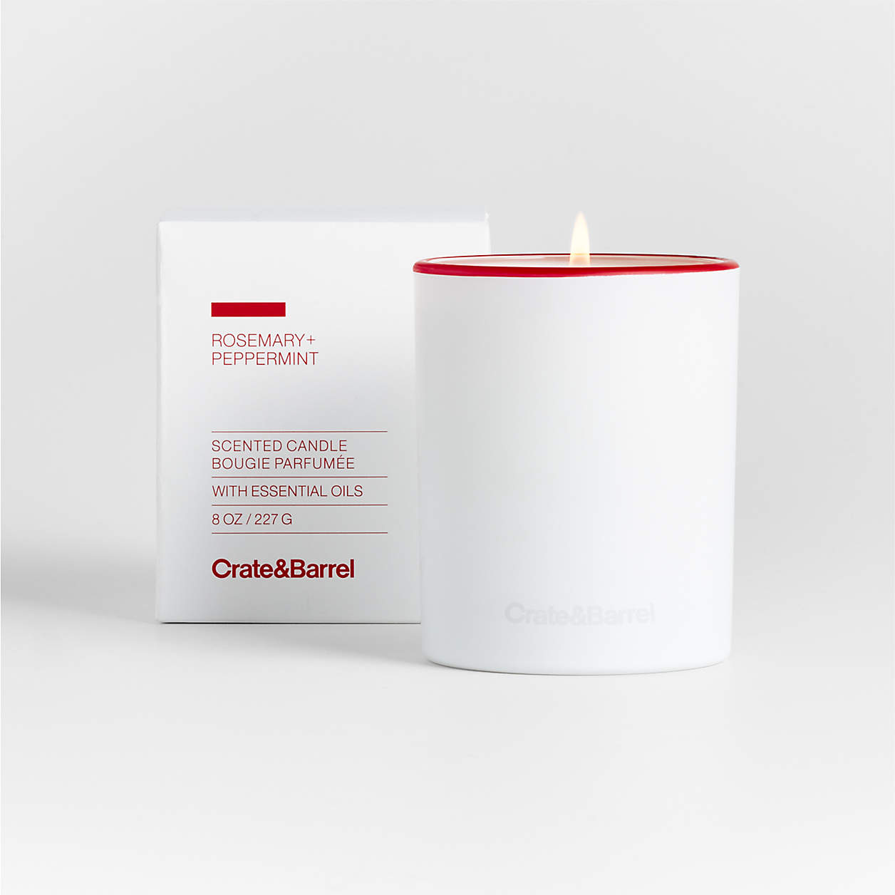 Rosemary + Peppermint Candle + Reviews Crate & Barrel