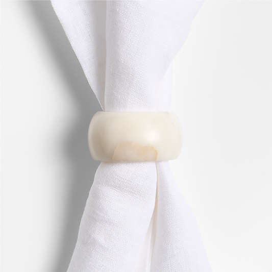 Rosette Marble Napkin Ring