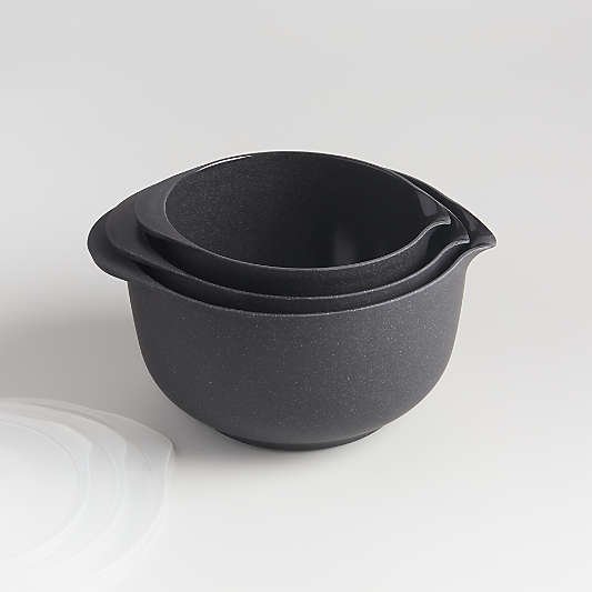 Rosti Black Pebble Margrethe Bowls, Set of 3