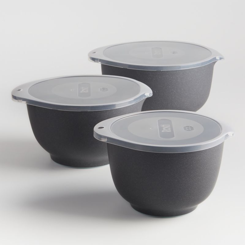 Rosti Black Pebble Margrethe Bowls, Set of 3 - image 0 of 2