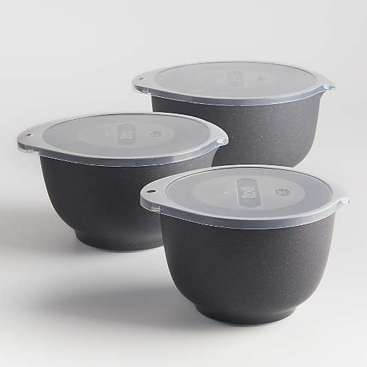 Rosti Black Pebble Margrethe Bowls, Set of 3