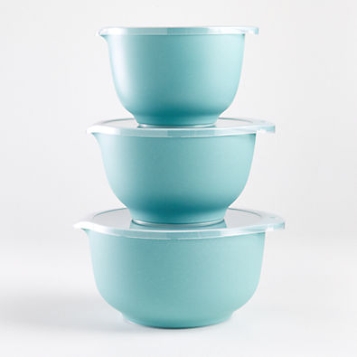 View Rosti Green Pebble Margrethe Bowls, Set of 3 details