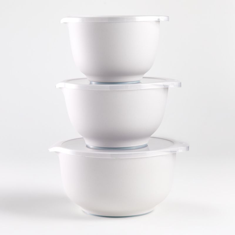 Rosti White Pebble Margrethe Bowls, Set of 3 - image 0 of 2