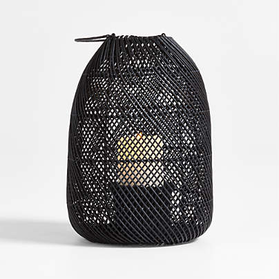 Rota Black Woven Lanterns