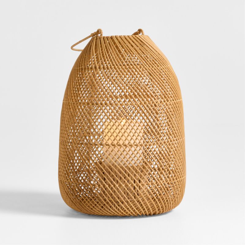 Rota Natural Woven Lantern 17" - image 0 of 4