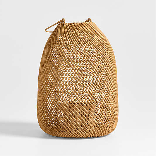 Rota Natural Woven Lantern 17"