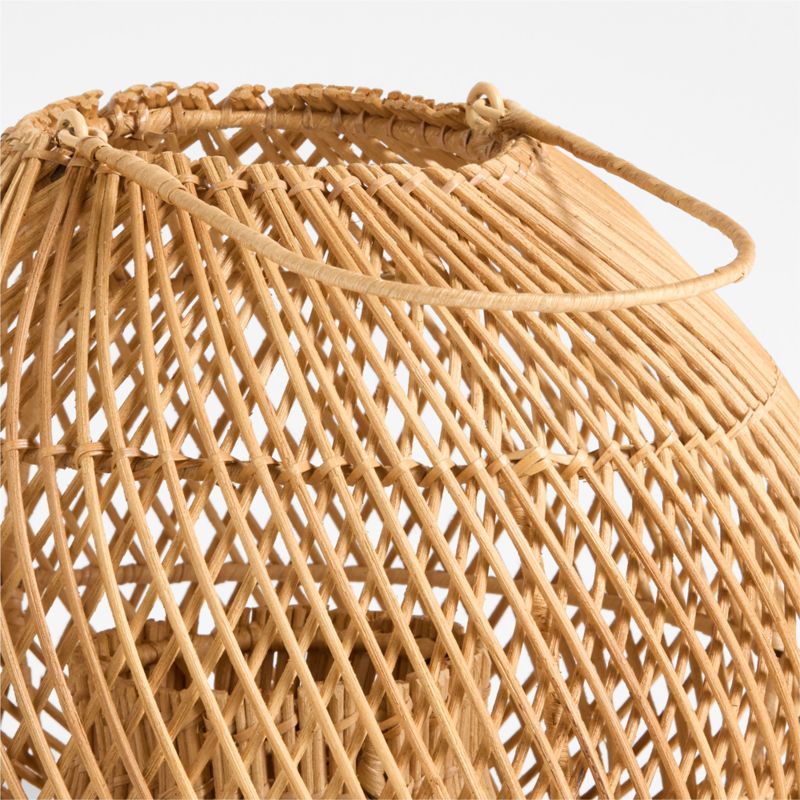 Rota Natural Woven Lantern 9" - image 3 of 4