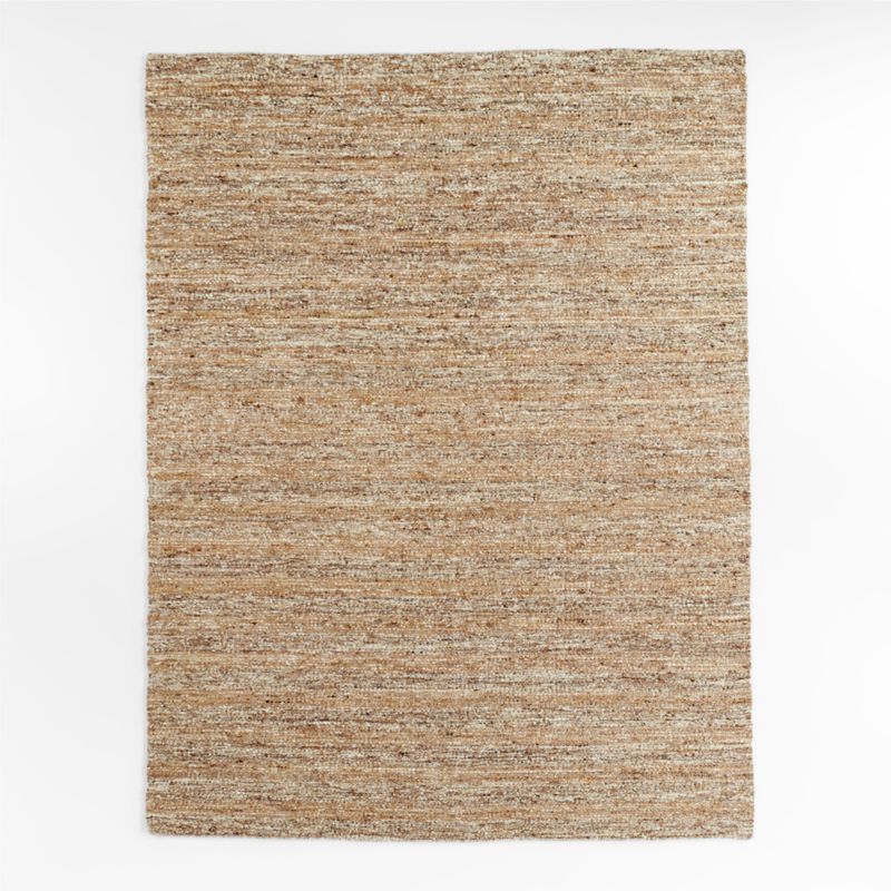 Rouen Jute/Wool Blend Triple Striped Espresso Brown Area Rug 6'x9' - image 2 of 5