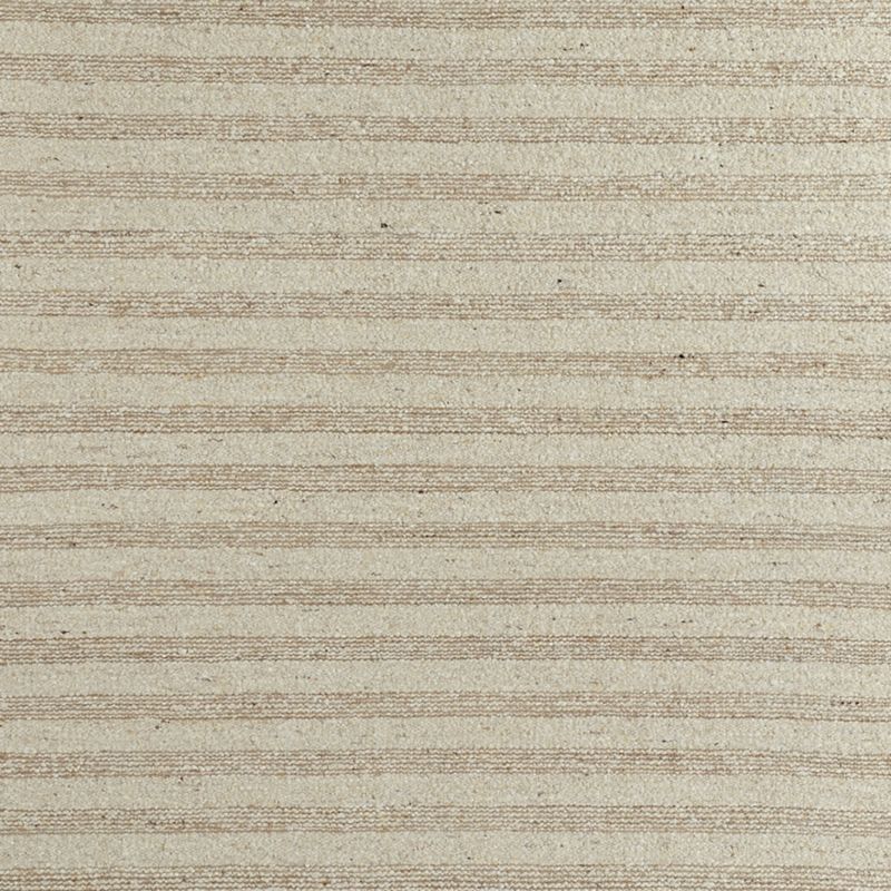 Rouen Jute/Wool Blend Triple Striped Sand Beige Area Rug 6'x9'