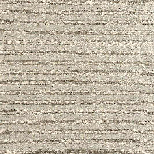 Rouen Jute/Wool Blend Triple Striped Sand Beige Area Rug 6'x9'