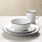 View Roulette Blue Band 4-Piece Place Setting - image 8 of 9
