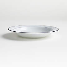 Roulette Blue Band Bowl Plate + Reviews | Crate & Barrel Canada
