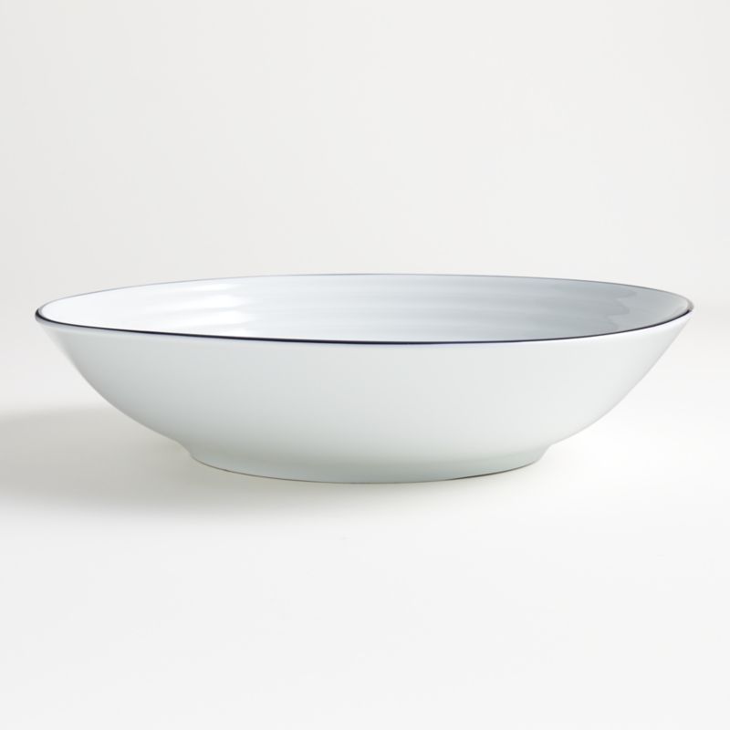 Roulette Blue Band Serving Bowl