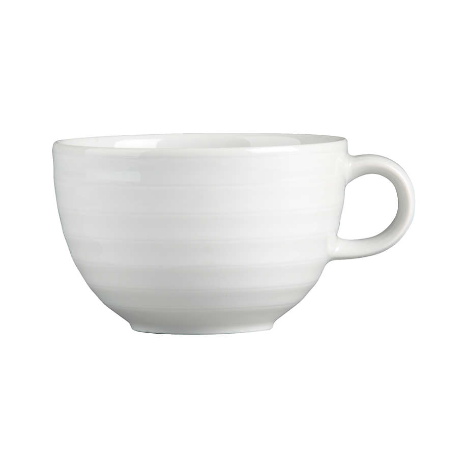 White Coffee Cup and Saucer + Reviews | Crate & Barrel