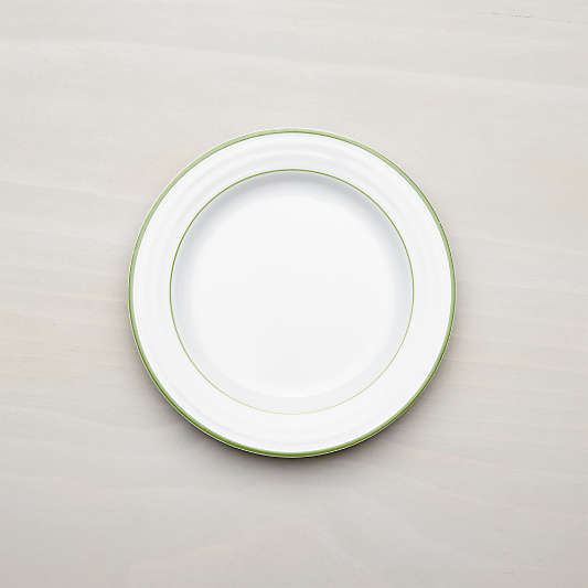 Roulette Green Band Salad Plate