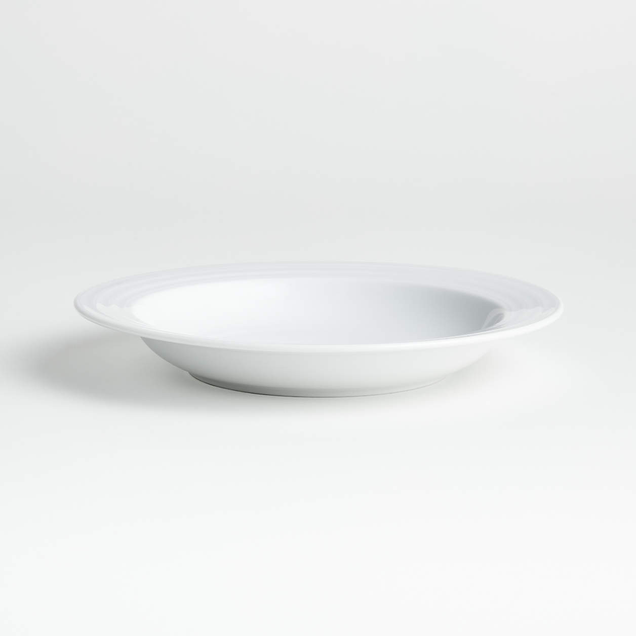 Roulette White Bowl Plate + Reviews Crate & Barrel