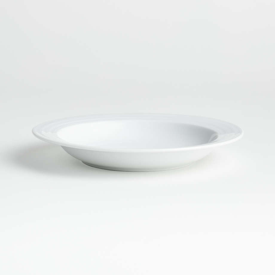 Roulette White Bowl Plate + Reviews Crate & Barrel Canada
