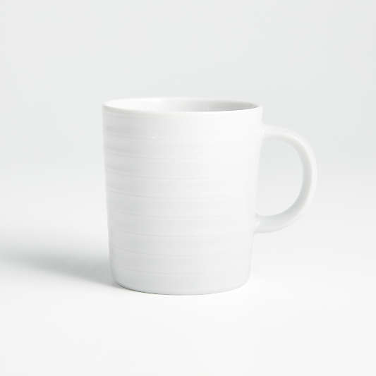 Roulette 10-oz. White Porcelain Mug