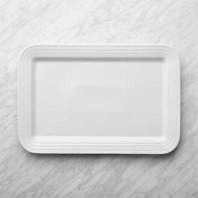 View Roulette White Rectangular Serving Platter details
