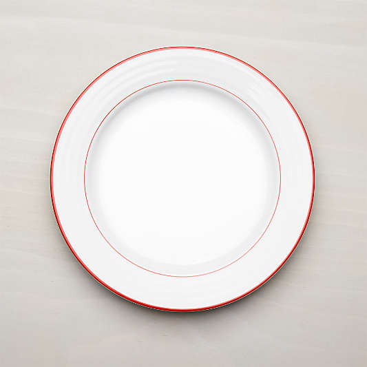 Roulette Red Band Dinner Plate