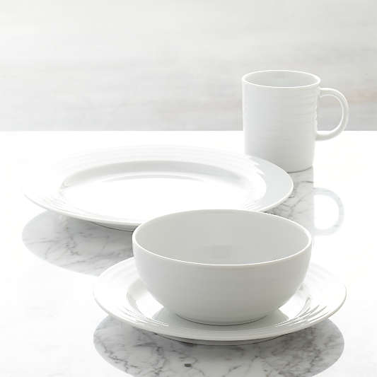 White Dinnerware Sets | Crate & Barrel