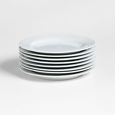 View Roulette White Salad Plates, Set of 8 details