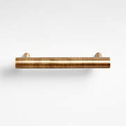 Oval 4" Antique Brass Bar Pull