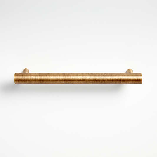 Round 6" Antique Brass Bar Pull